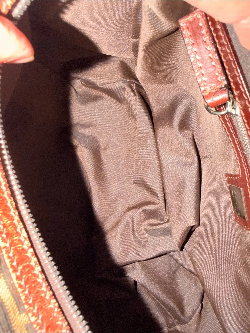Fendi Brown Zucca and Dark Brown FF Canvas Duffel Bag
